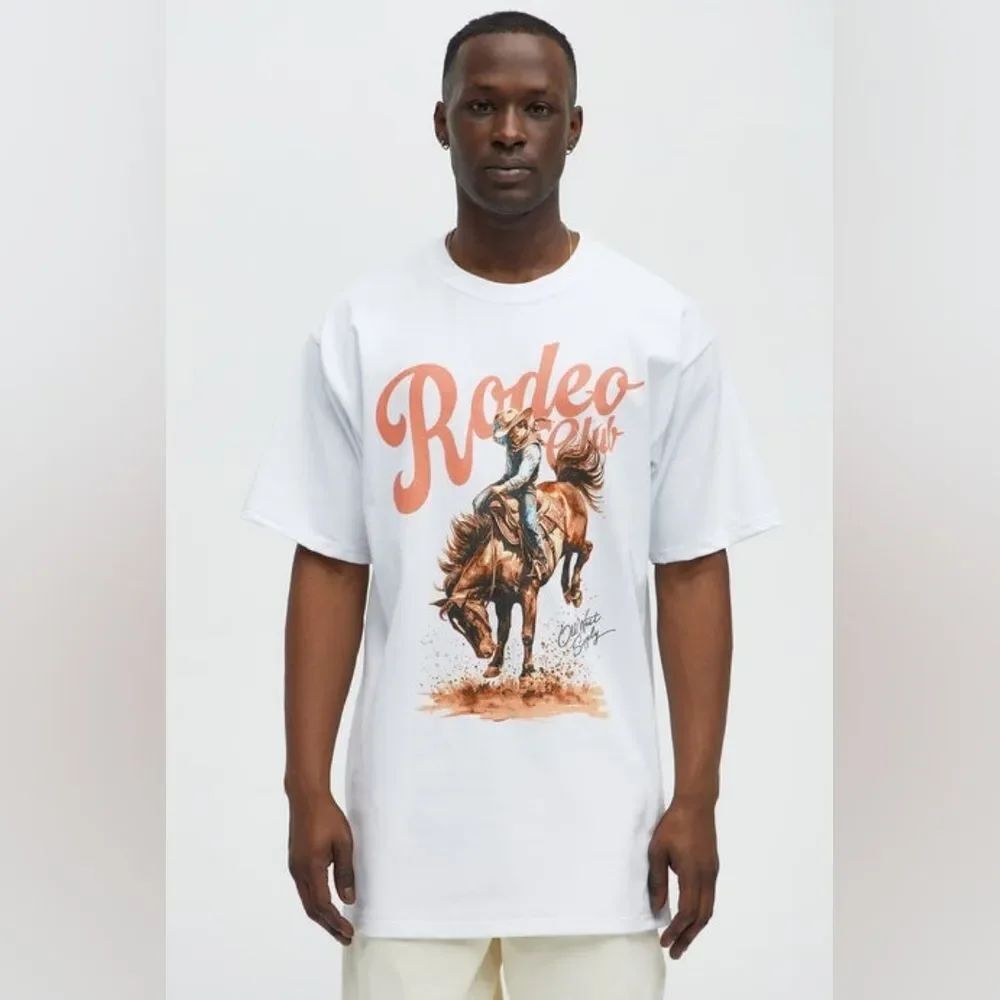 Rodeo Graphic White T-Shirt Fashion Nova